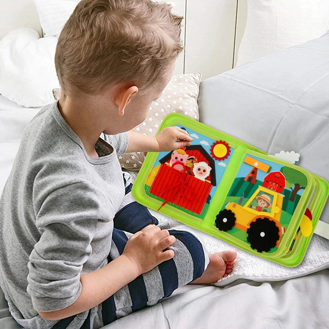 Childrens Interactive Book Montessori Farm