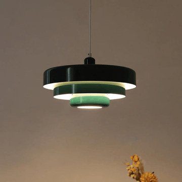 Pendant Light Retro Green Metal Ceiling Fixture