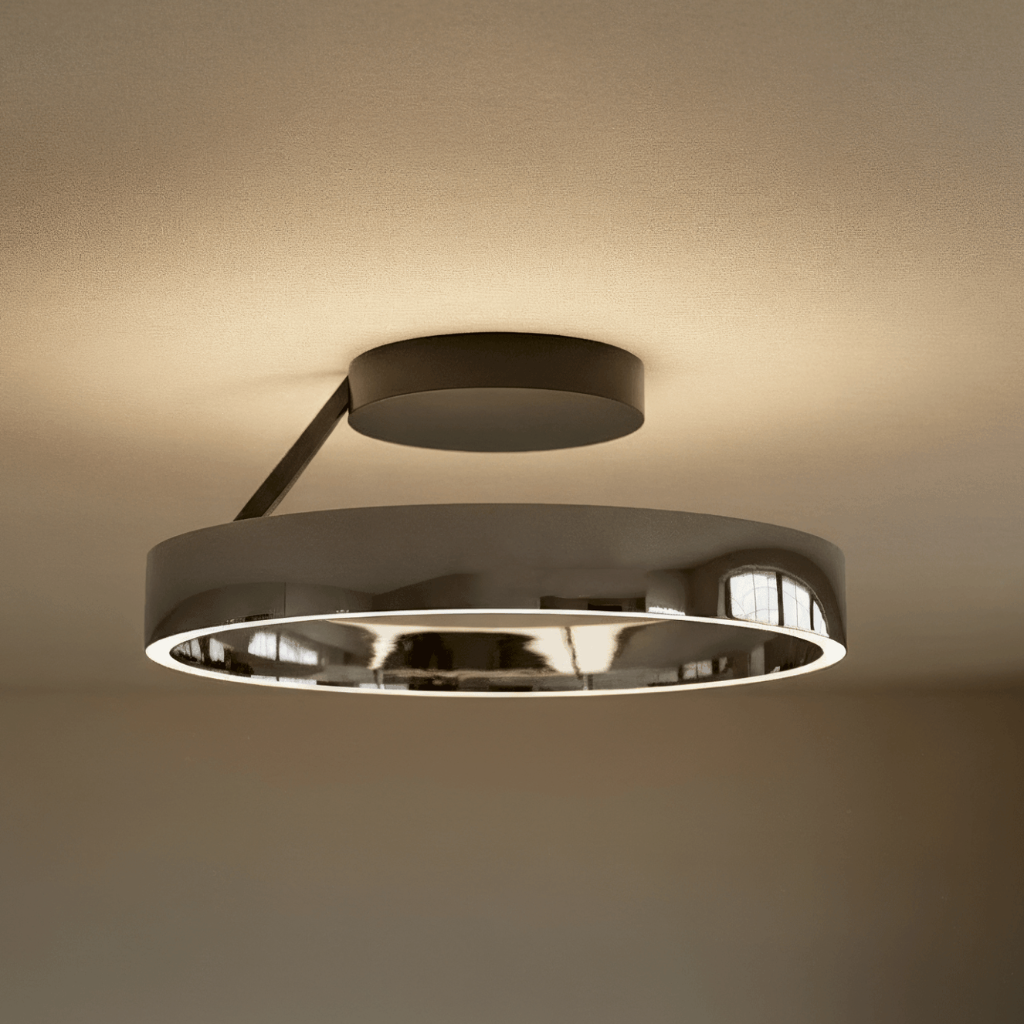 Round Flush Mount Ceiling Light with LED Lighting