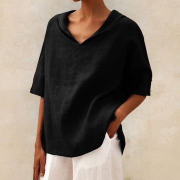 Blouse V Neck Casual Summer Top