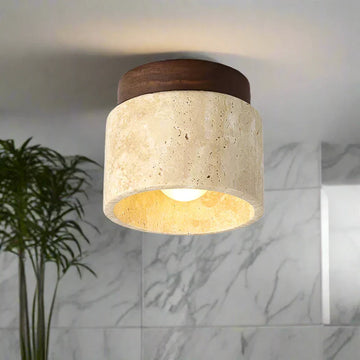 Ceiling Light Marble Wood Modern Minimalist Lamp