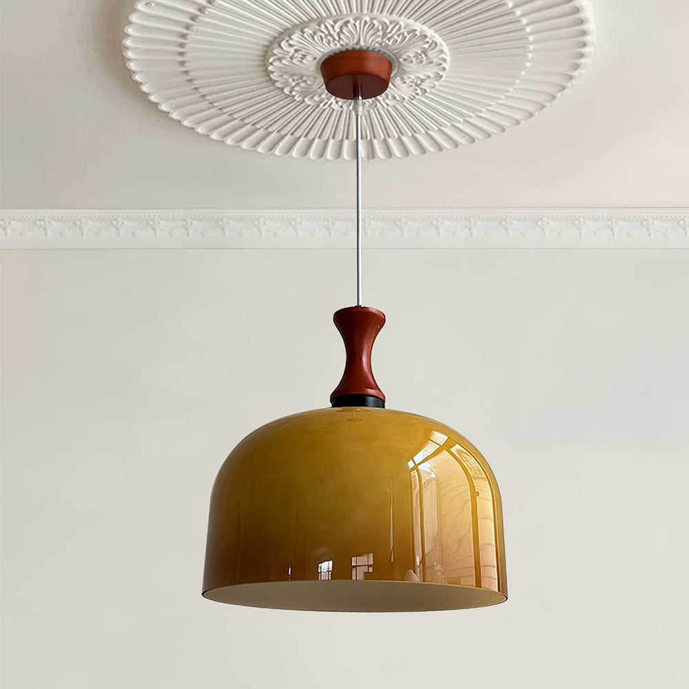 Round Vintage Glass Pendant Lights