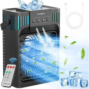 Compact Desktop Portable Air Conditioner with Remote Control