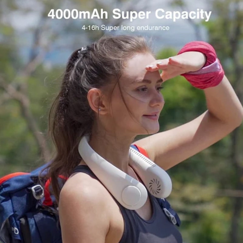 Portable Neck Fan Hands-Free Rechargeable Battery Wearable Fan