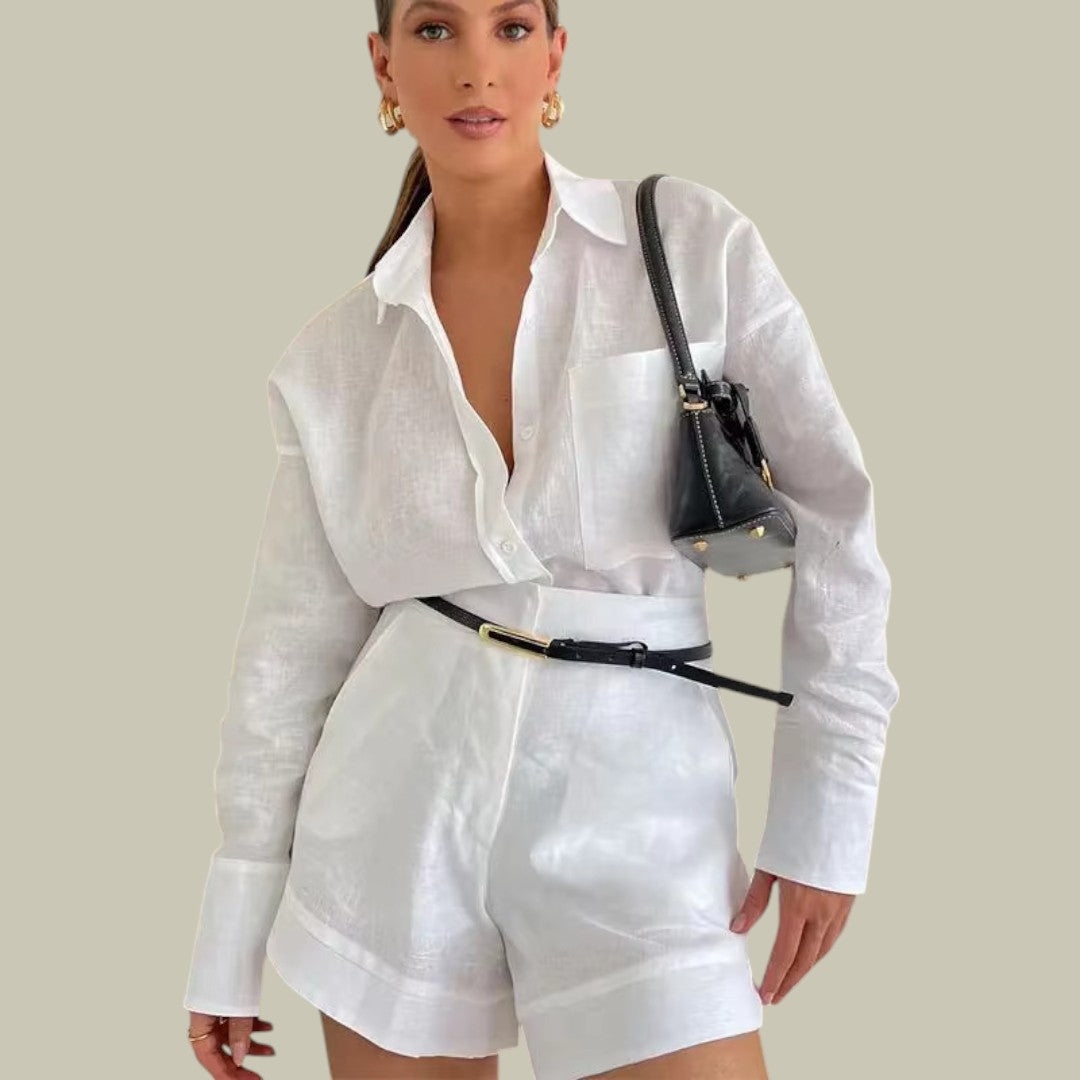 Ava | Women's Elegant Linen Set