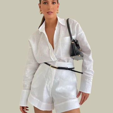 Ava | Women's Elegant Linen Set
