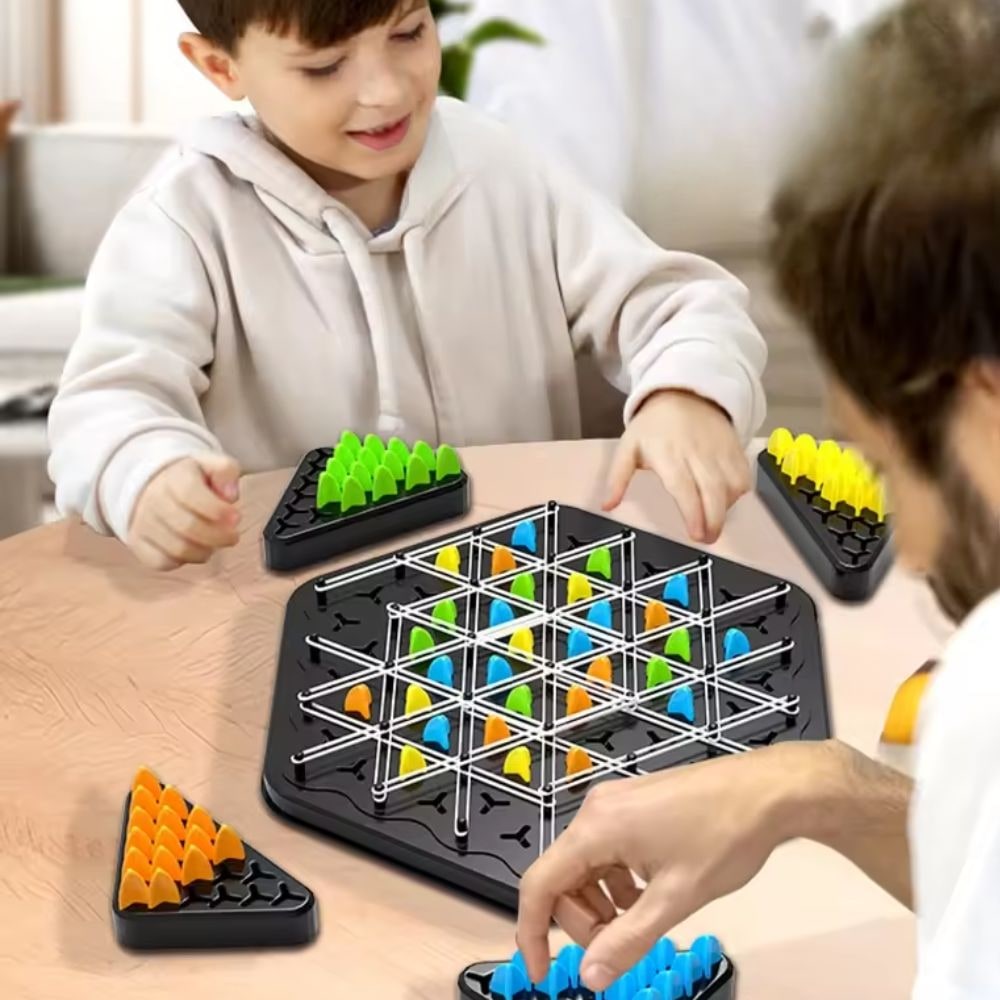 Triangle Chess Foldable Indoor Family Board Game