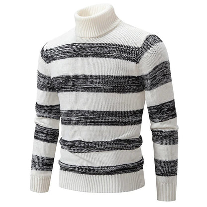 Kairo - Pull-over en tricot avec col montant homme