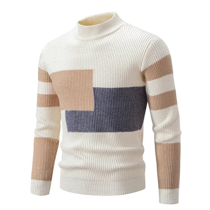 Kairo - Pull-over en tricot avec col montant homme