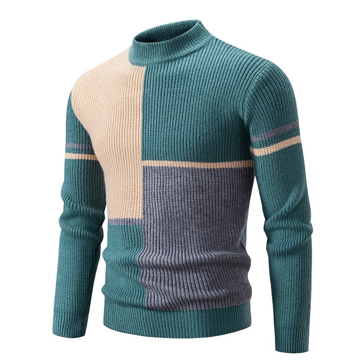 Kairo - Pull-over en tricot avec col montant homme