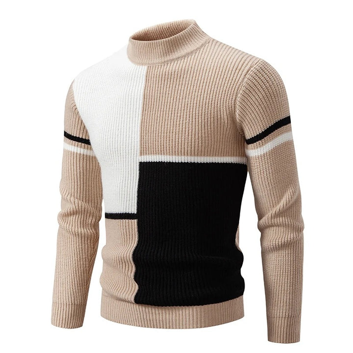 Kairo - Pull-over en tricot avec col montant homme