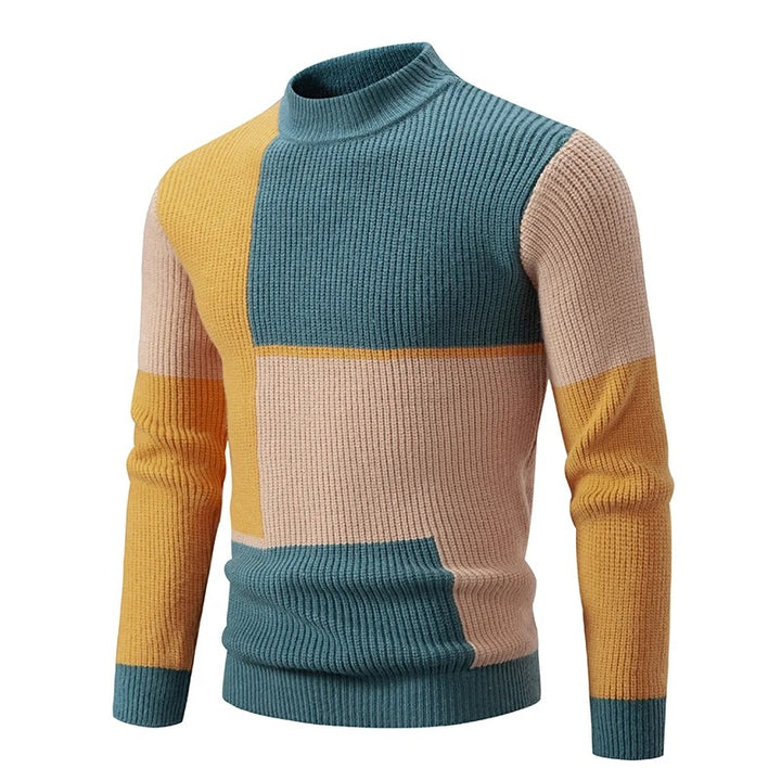 Kairo - Pull-over en tricot avec col montant homme