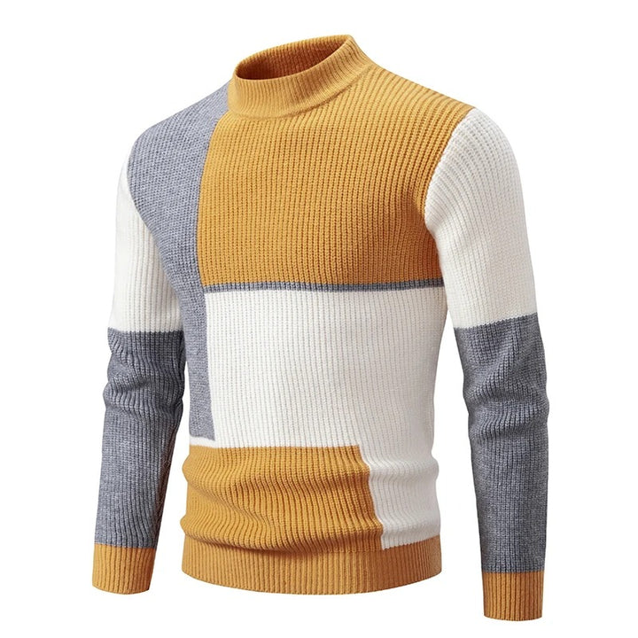 Kairo - Pull-over en tricot avec col montant homme