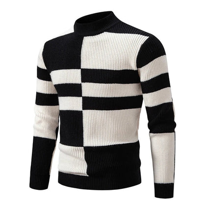 Kairo - Pull-over en tricot avec col montant homme