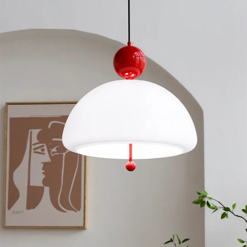 Pendant Light Glass Retro French Ceiling Lamp