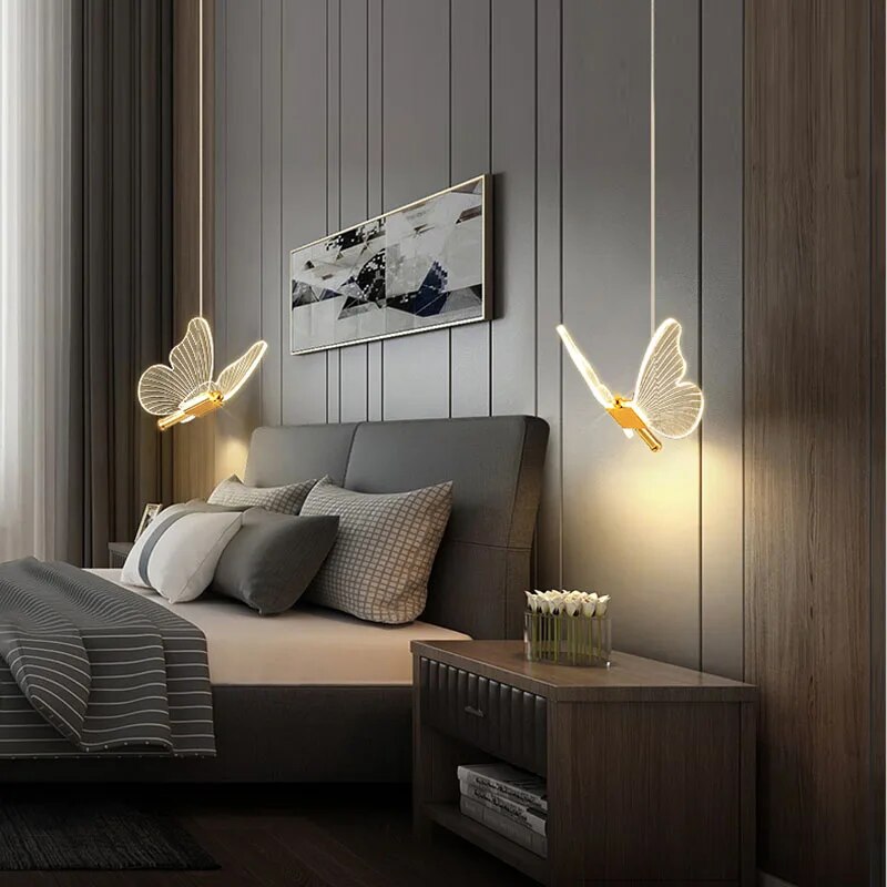 Pendant Light Modern Butterfly LED Wall Fixture