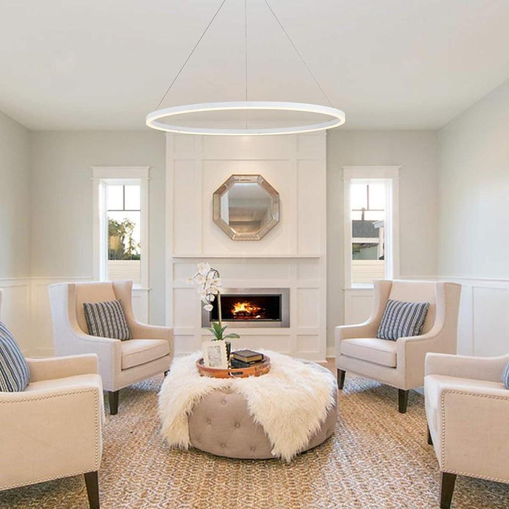 Modern Black LED Pendant Ceiling Light